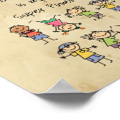 Het onderwijzen van Kinderen is Mijn Super Power F Poster (Hoek)