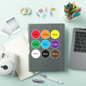 Het onderwijzen van Kleuren Vinyl Stickers (iPad Cover)