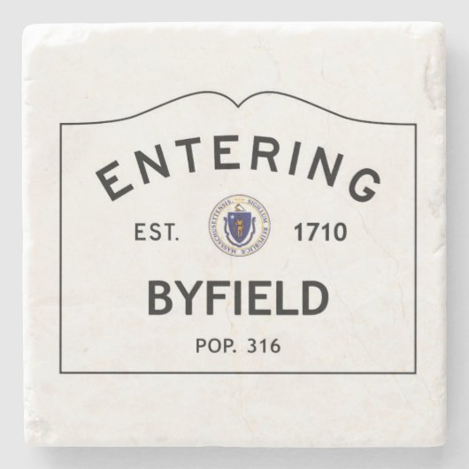 Het Onderzetter Byfield Massachusetts Marble (Voorkant)