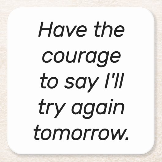 Het Onderzetter Courage Paper (Voorkant)