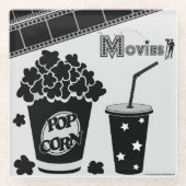 *Het Onderzetter Films* Glass Glazen Onderzetter (Voorkant)