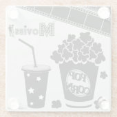 *Het Onderzetter Films* Glass Glazen Onderzetter (Achterkant)