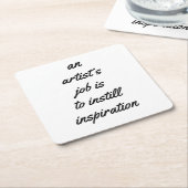 Het Onderzetter Taakpapier van een kunstenaar (Schuin)