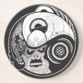 Het Onderzetter "The Beast within" Mandala Drink (Voorkant)