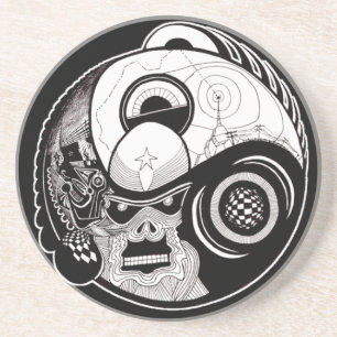 Het Onderzetter "The Beast within" Mandala Drink