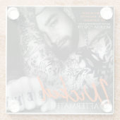 Het Onderzetter van de Afterrekenen Glazen Onderzetter (Achterkant)