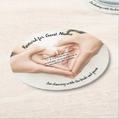 Het Onderzetter van de bruiloft - neem mijn Drink (Gebogen)