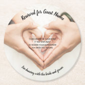 Het Onderzetter van de bruiloft - neem mijn Drink  (Voorkant)