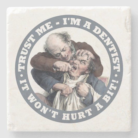 Het onderzetter van de de humorsteen van de (Voorkant)