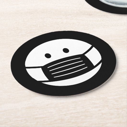 Het onderzetter van de drink van de douane met het (Gebogen)