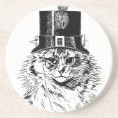 Het Onderzetter van de Kat van Steampunk, Kat in (Voorkant)