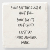 Het onderzetter van de steen citeert half volledig (Voorkant)