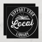 Het Onderzetter van uw lokale bibliotheek Magnet S Save The Date (Voorkant / Achterkant)