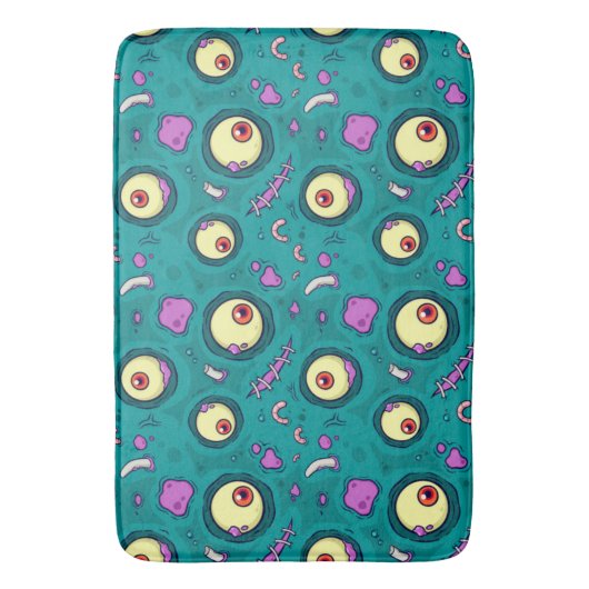 Het One Eye Monster Pattern Badmat (Voorkant Verticaal)