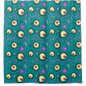 Het One Eye Monster Pattern Douchegordijn (Voorkant)