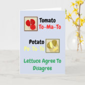 Het oneens zijn kaart (Gele Bloem)