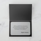 Het oneindige Gesprek van Gaten dankt u kaardt Bedankkaart (Binnen)