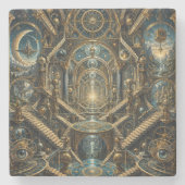 Het Oneindige Paleis – Onmogelijke Architectuur Stenen Onderzetter (Voorkant)