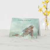 Het ongehoorzame Wenskaart van de Engel Kaart (Gele Bloem)