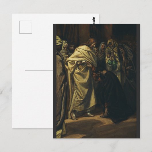 Het ongeloof van de heilige Thomas door James Tiss Briefkaart (Voorkant / Achterkant)