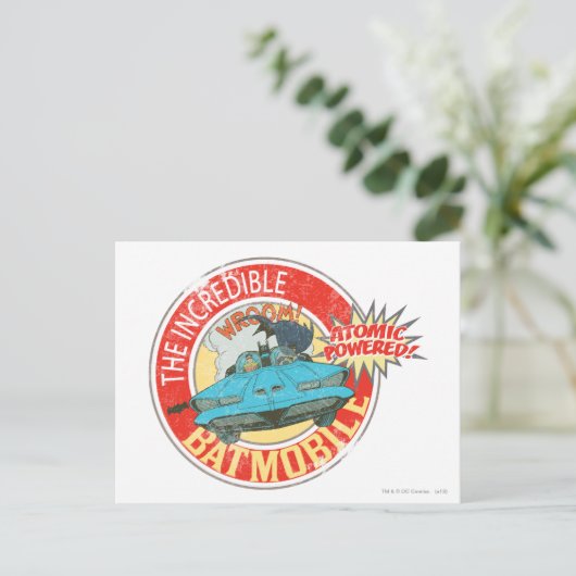 Het ongelooflijke Batmobile pictogram Briefkaart (Staand voorkant)