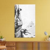 Het ongeluk op Sefton, van 'Scrambles Tot Canvas Afdruk (Insitu (Woonkamer))
