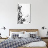 Het ongeluk op Sefton, van 'Scrambles Tot Canvas Afdruk (Insitu (Slaapkamer))
