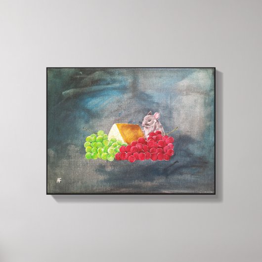 Het ongenode gast schilderij van Alfred Fox Canvas Afdruk (Voorkant)