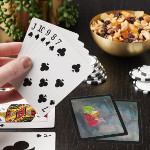 Het ongenode gast schilderij van Alfred Fox Pokerkaarten