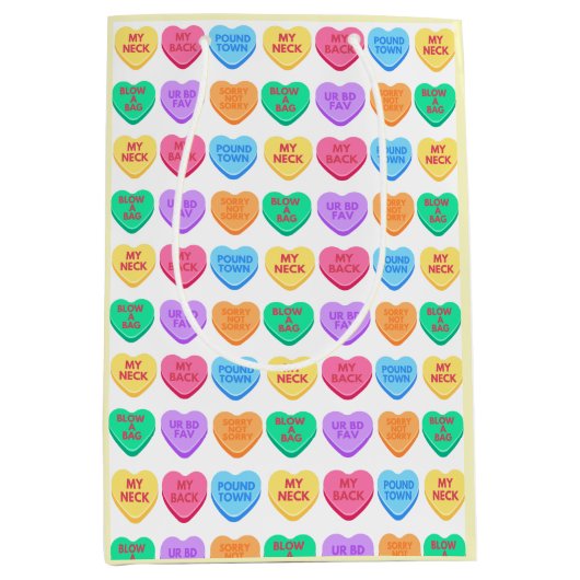 Het ongepaste Snoep van het Gesprek Medium Cadeauzakje (Voorkant)