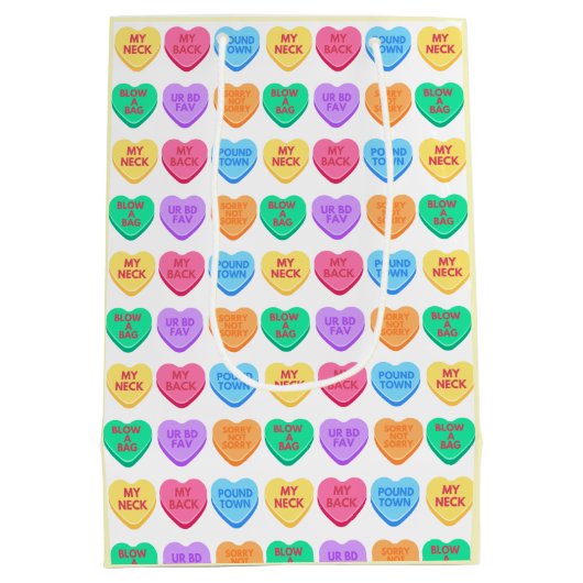 Het ongepaste Snoep van het Gesprek Medium Cadeauzakje (Achterkant)