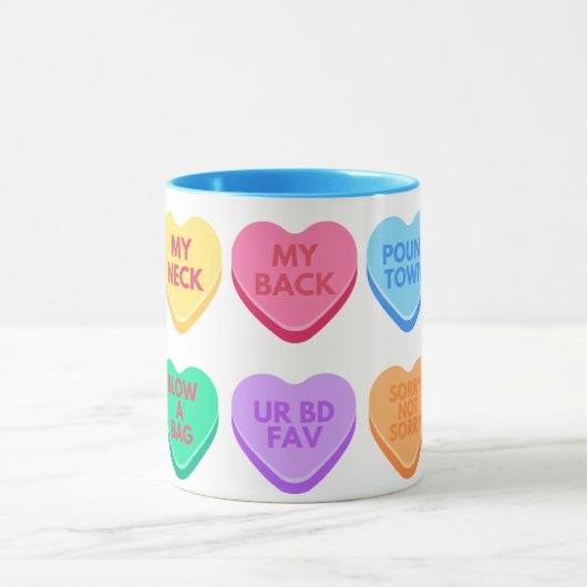 Het ongepaste Snoep van het Gesprek Mok (Midden)