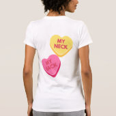 Het ongepaste Snoep van het Gesprek T-shirt (Achterkant)