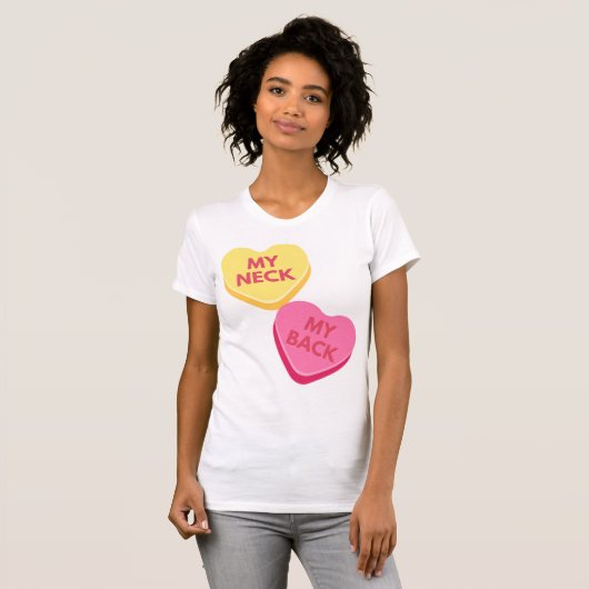 Het ongepaste Snoep van het Gesprek T-shirt (Voorkant volledig)