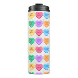 Het ongepaste Snoep van het Gesprek Thermosbeker