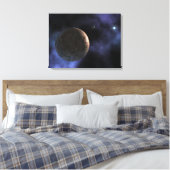 Het onlangs ontdekte planeet-achtige object canvas afdruk (Insitu (Slaapkamer))