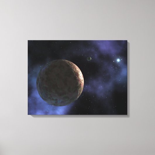 Het onlangs ontdekte planeet-achtige object canvas afdruk (Voorkant)