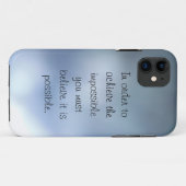 het onmogelijke blauwe grijze iPhone 5 hoesje bere (Achterkant (horizontaal))