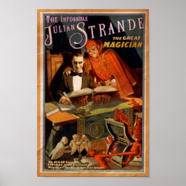 "Het onmogelijke Julian Strande" Vintage Poster