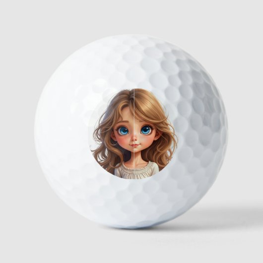 Het onschuldige meisje golfballen (Voorkant)