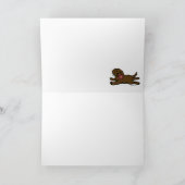 Het onschuldige Puppy van Labrador van de Bedankkaart (Binnen)