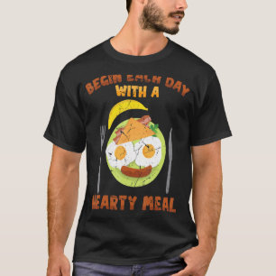 Het ontbijt begint elke dag met een stevige brunch t-shirt