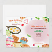 Het ontbijt is geserveerd kaart (Voorkant / Achterkant)