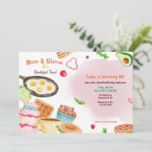 Het ontbijt staat klaar kaart (Staand voorkant)