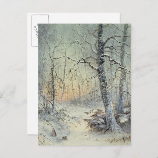 Het Ontbijt van de winter Briefkaart (Voorkant / Achterkant)