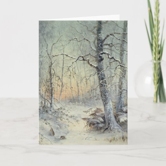 Het Ontbijt van de winter Kaart (Voorkant)