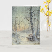 Het Ontbijt van de winter Kaart (Gele Bloem)