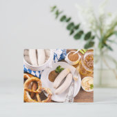 Het ontbijt van Oktoberfest Briefkaart (Staand voorkant)