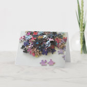 Het ontbreken van puzzelstukjes op een kaart (Voorkant)