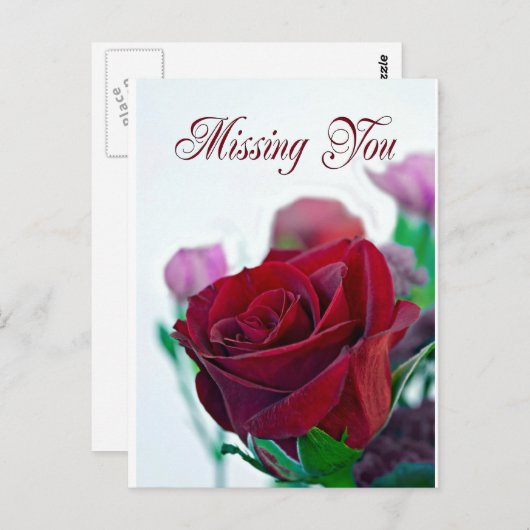 Het ontbreken van uw kaart met een klassieke rode (Voorkant / Achterkant)